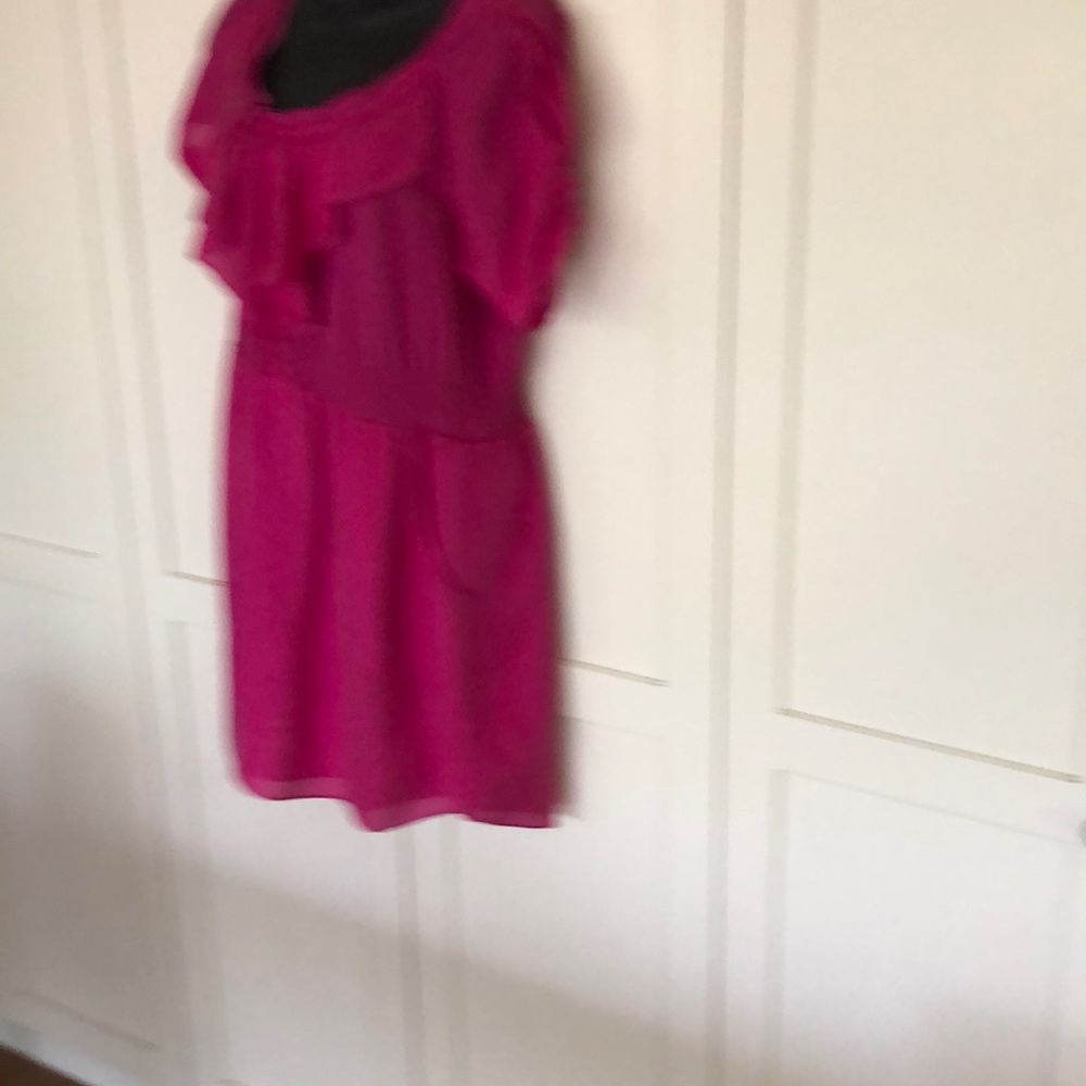 Rebecca Taylor pink silk dress size 8
